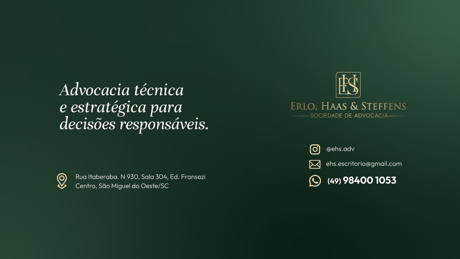 Conheça a Erlo, Haas & Steffens: Excelência e Atendimento Integral em Advocacia